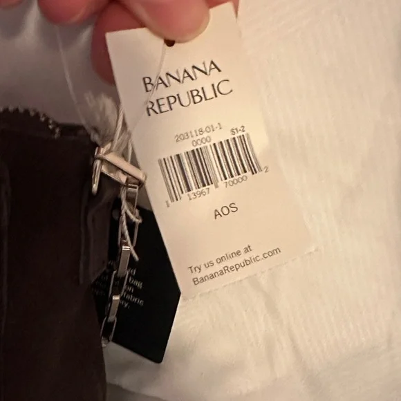 NWT Banana republic Brown Suede Dual Pocket Shoulder Bag with Silver Hardware - Picture 2 of 7